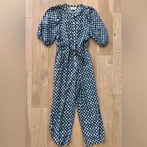 Blue Starburst Jumpsuit Romper